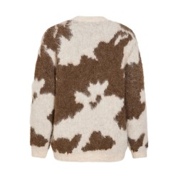 VIVENLA Pullover mit Jacquarddetail