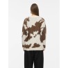 VIVENLA Pullover mit Jacquarddetail