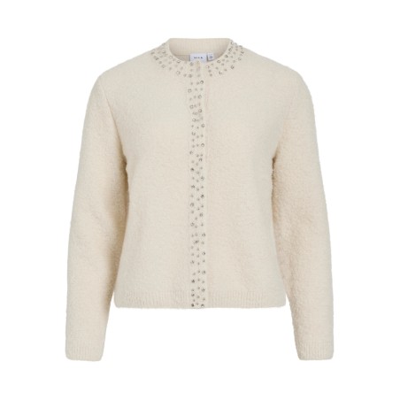 VISHELBY O-NECK L/S KNIT CARDIGAN