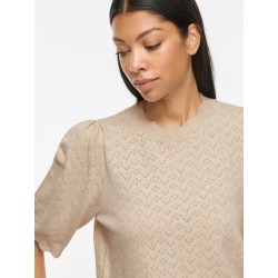 VIEMI Stricktop mit Rundhalsausschnitt
