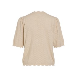VIEMI Stricktop mit Rundhalsausschnitt