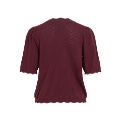 VIEMI top in maglia con scollo rotondo