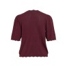 VIEMI O-NECK 2/4 SLEEVE KNIT TOP/TES