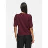 VIEMI O-NECK 2/4 SLEEVE KNIT TOP/TES