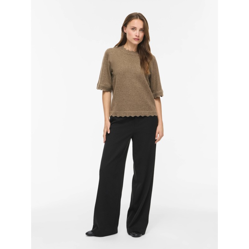 VINIKOLINA O-NECK 2/4 KNIT TOP - NOOS