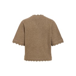 VINIKOLINA O-NECK 2/4 KNIT TOP - NOOS