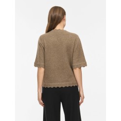 VINIKOLINA O-NECK 2/4 KNIT TOP - NOOS