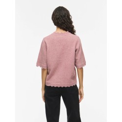 VINIKOLINA O-NECK 2/4 KNIT TOP - NOOS
