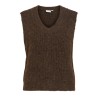 VILAMPE Gilet in maglia con scollo a V