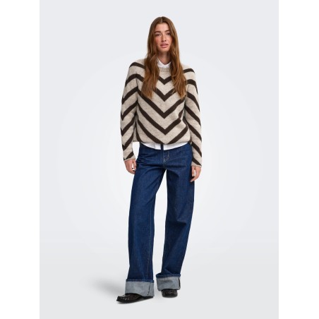 ONLELIZA Strickpullover mit Rundhalsausschnitt