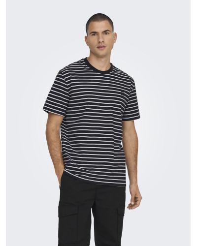 ONSHENRY REG STRIPE SS TEE NOOS