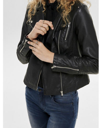 ONLGEMMA FAUX LEATHER BIKER OTW NOOS