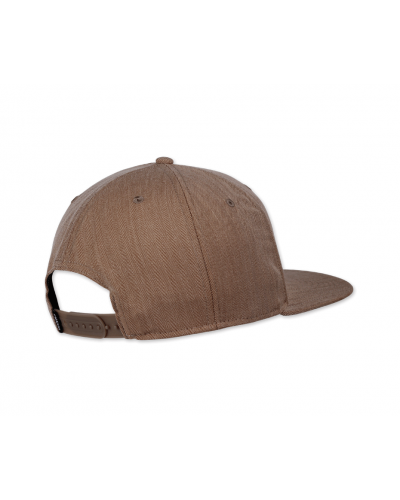 6 Panel Snapback Cap Fine Herringbone