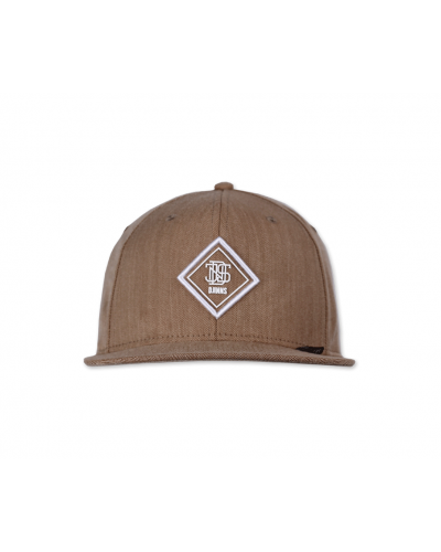 6 Panel Snapback Cap Fine Herringbone