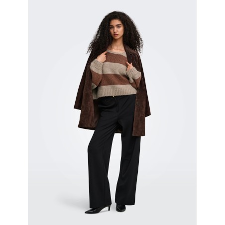 ONLAYA Strickpullover mit U-Boot-Ausschnitt