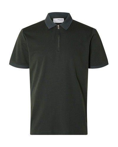 SLHFAVE ZIP SS POLO NOOS