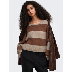ONLAYA Strickpullover mit U-Boot-Ausschnitt