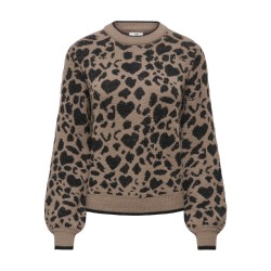 JDYLORRAINE ANIMAL L/S PULLOVER KNT NOOS