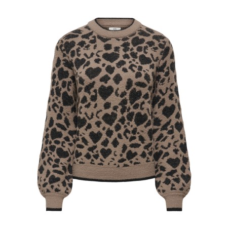 JDYLORRAINE pullover in maglia animalier