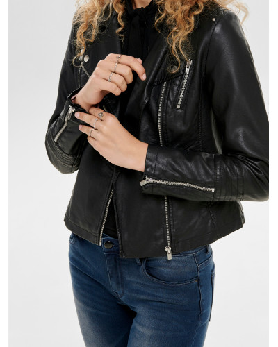 ONLGEMMA FAUX LEATHER BIKER OTW NOOS