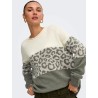 ONLJADE pullover in maglia Animal girocollo