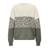ONLJADE Animal-Strickpullover mit Rundhalsausschnitt