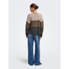 ONLJADE Animal-Strickpullover mit Rundhalsausschnitt