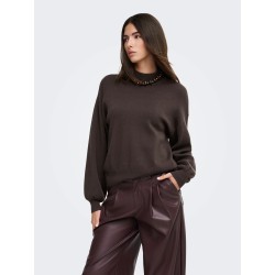 ONLENYA Damen-Strickpullover mit Rundhalsausschnitt