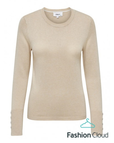 ONLJULIE LIFE LS BUTTON O-NECK CC KNT