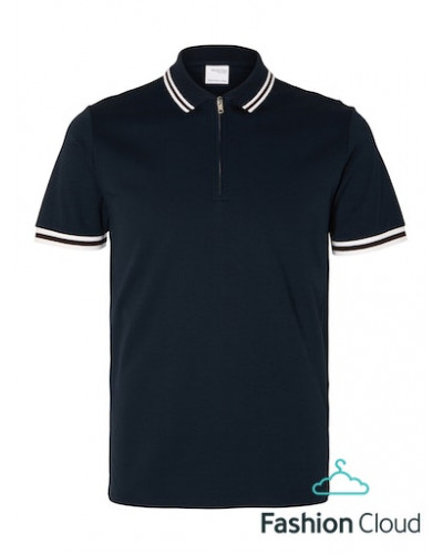 SLHSLIM-TOULOUSE DETAIL SS POLO NOOS