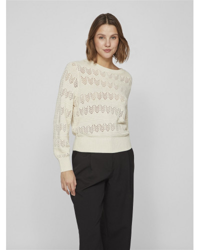 VICATTIA L/S POINTELLE KNIT TOP - NOOS