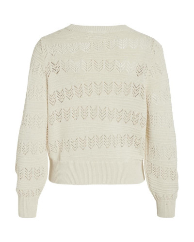 VICATTIA L/S POINTELLE KNIT TOP - NOOS