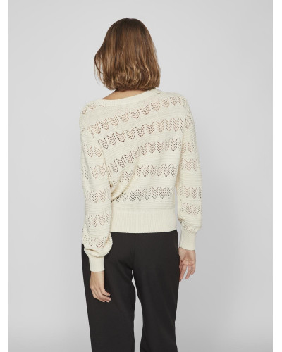 VICATTIA L/S POINTELLE KNIT TOP - NOOS