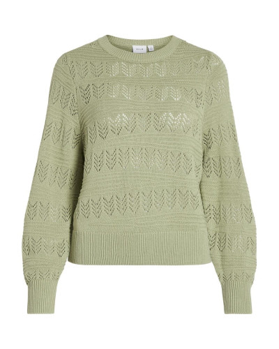 VICATTIA L/S POINTELLE KNIT TOP - NOOS