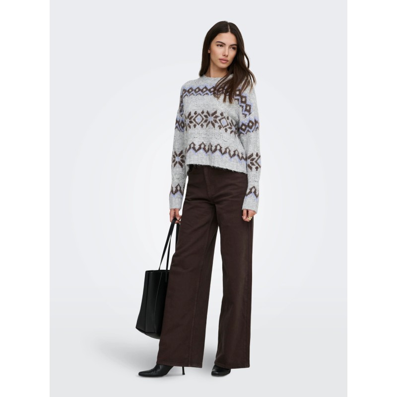 ONLSTOCKHOLM LS FAIR ISLE O-NECK KNT