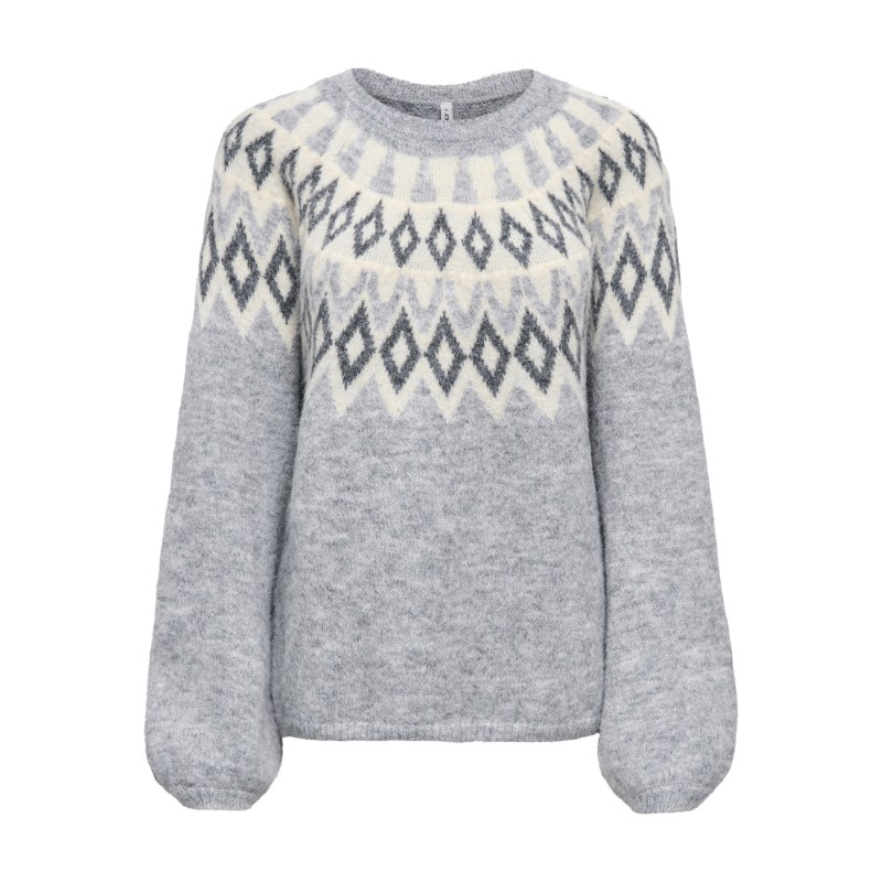 ONLREYKJA LS FAIR ISLE O-NECK KNT