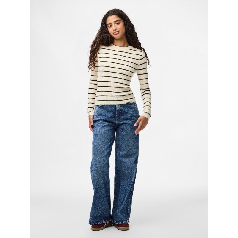 PCMIRA NEW LS O-NECK KNIT NOOS BC