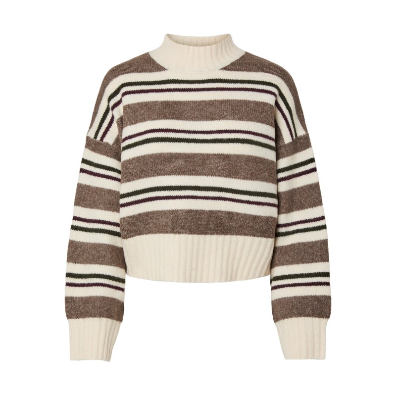 PCAICO LS SHORT HIGH NECK KNIT BC