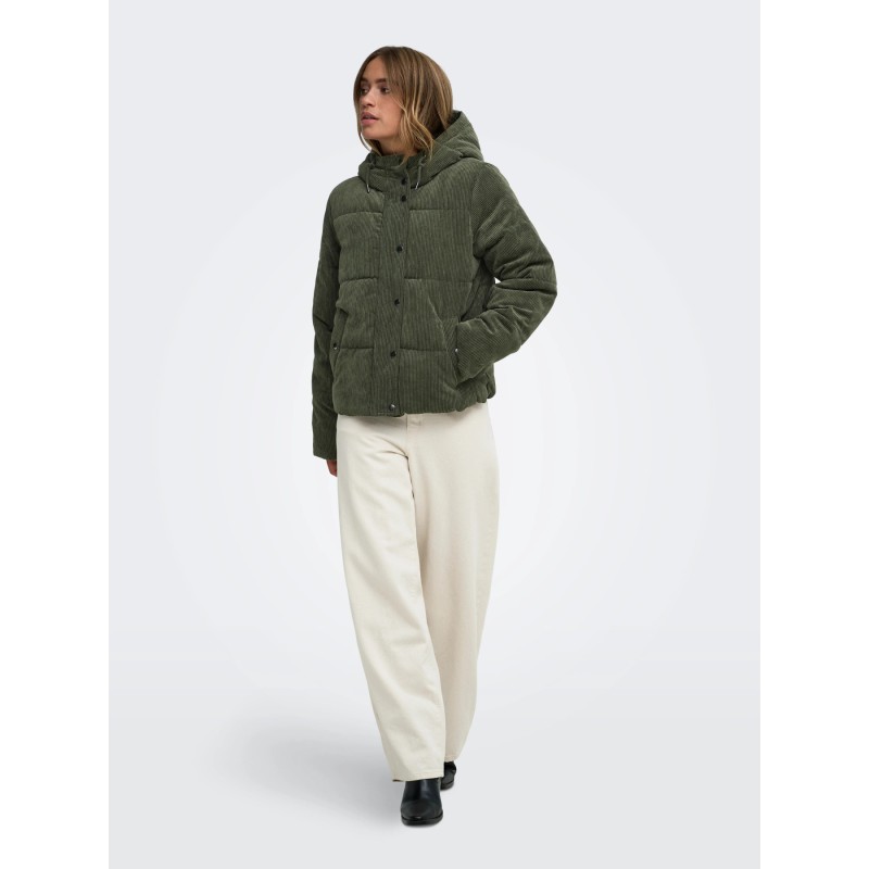 JDYVITA CORD SHORT HOOD PUFFER OTW YFM