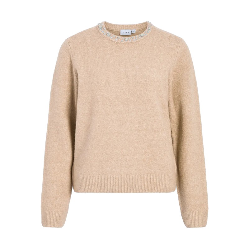 VIJIMENA O-NECK L/S KNIT TOP/PB