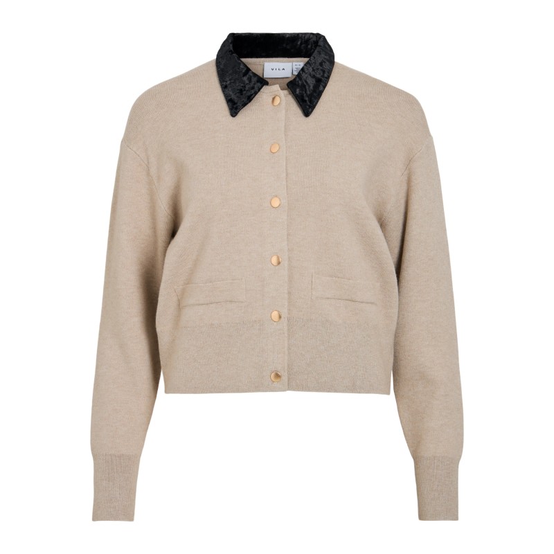VICASSIE L/S VELVET KNIT CARDIGAN/RF